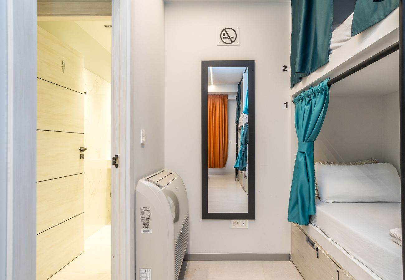 Alquiler por habitaciones en León - Cama (litera) en hostel Alea